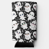 Baby Ghosts Spooky Schattigee Halloween Mood Seltzer Blikjeskoeler (Achterkant)