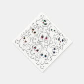 Baby Ghosts Spooky Schattigee Halloween Mood Servet (Hoek)