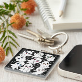 Baby Ghosts Spooky Schattigee Halloween Mood Sleutelhanger (Voorkant Rechts)