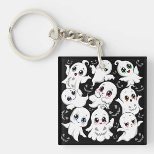 Baby Ghosts Spooky Schattigee Halloween Mood Sleutelhanger
