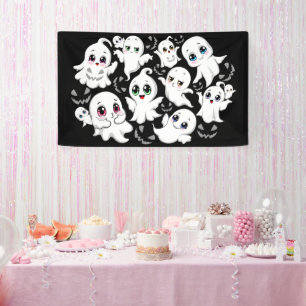 Baby Ghosts Spooky Schattigee Halloween Mood Spandoek