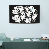 Baby Ghosts Spooky Schattigee Halloween Mood Spandoek (Beurs)