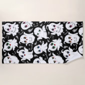 Baby Ghosts Spooky Schattigee Halloween Mood Strandlaken (Voorkant)