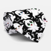 Baby Ghosts Spooky Schattigee Halloween Mood Stropdas (Opgerold)