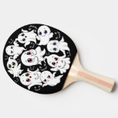 Baby Ghosts Spooky Schattigee Halloween Mood Tafeltennisbatje (Zijkant)