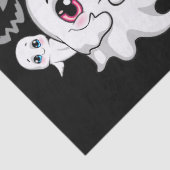 Baby Ghosts Spooky Schattigee Halloween Mood Tissuepapier (Detail)