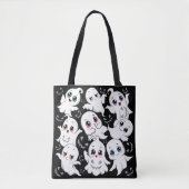 Baby Ghosts Spooky Schattigee Halloween Mood Tote Bag (Voorkant)