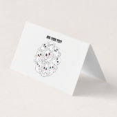 Baby Ghosts Spooky Schattigee Halloween Mood Visitekaartje (Achterkant)