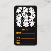 Baby Ghosts Spooky Schattigee Halloween Mood Visitekaartje (Voorkant)