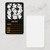 Baby Ghosts Spooky Schattigee Halloween Mood Visitekaartje (Voorkant / Achterkant)