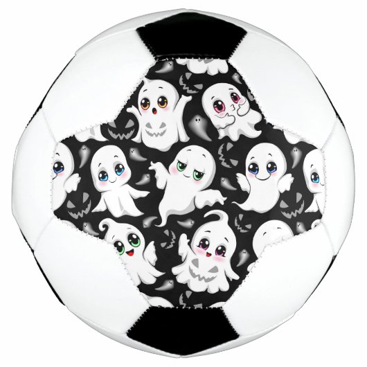 Baby Ghosts Spooky Schattigee Halloween Mood Voetbal (Voorkant)