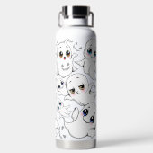Baby Ghosts Spooky Schattigee Halloween Mood Waterfles (Achterkant)