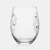 Baby Ghosts Spooky Schattigee Halloween Mood Wijnglas Zonder Voet (Links)