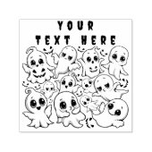 Baby Ghosts Spooky Schattigee Halloween Mood Zelfinktende Stempel (Design)