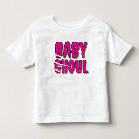 'Baby Ghoul' Fun Funky Schattige Halloween T-Shirt (Voorkant)