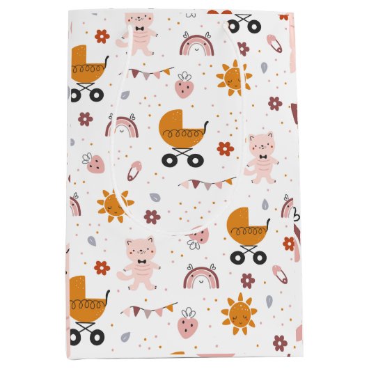 Baby Gift Bag voor baby shower Medium Cadeauzakje (Voorkant)