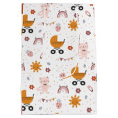Baby Gift Bag voor baby shower Medium Cadeauzakje (Achterkant)