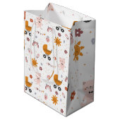 Baby Gift Bag voor baby shower Medium Cadeauzakje (Achterkant Gekanteld)
