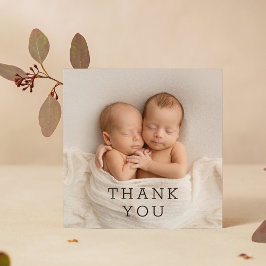 Baby Gift Hartelijk dank voor Twins Newborn Baby s Bedankkaart