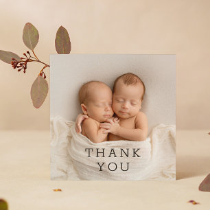 Baby Gift Hartelijk dank voor Twins Newborn Baby s Bedankkaart