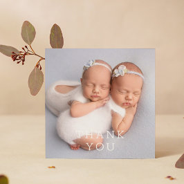 Baby Gift Hartelijk dank voor Twins Newborn Baby s Bedankkaart