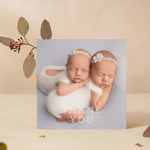 Baby Gift Hartelijk dank voor Twins Newborn Baby s Bedankkaart