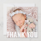 Baby Gift Modern Dank je Newborn Baby shower Bedankkaart (Voorkant)