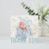 Baby Gift Modern Dank je Newborn Baby shower Bedankkaart (Staand voorkant)