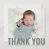 Baby Gift Modern Dank je Newborn Baby shower Bedankkaart (Voorkant)