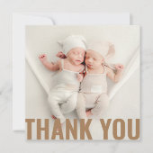 Baby Gift Modern Dank je Newborn Baby shower Bedankkaart (Voorkant)