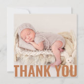 Baby Gift Modern Dank je Newborn Baby shower Bedankkaart (Voorkant)