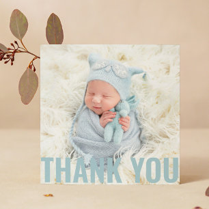 Baby Gift Modern Dank je Newborn Baby shower Bedankkaart