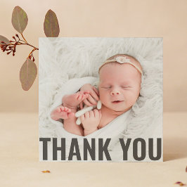 Baby Gift Modern Dank je Newborn Baby shower Bedankkaart