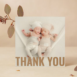 Baby Gift Modern Dank je Newborn Baby shower Bedankkaart
