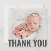 Baby Gift Modern Dank je Newborn Baby shower Bedankkaart (Voorkant)