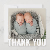 Baby Gift Twins Bedankt voor je pasgeboren Baby sh (Voorkant)