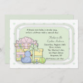 Baby Gifts Green Kaart (Voorkant / Achterkant)