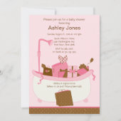 Baby Gifts Tub Girl Baby shower Kaart (Voorkant)