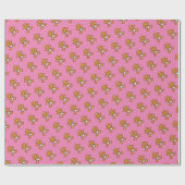 Baby Gingerbread Sweet XmaS op Roze Cadeaupapier (Vlak)