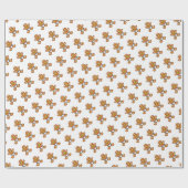 Baby Gingerbread Sweet XmaS op wit Cadeaupapier (Vlak)