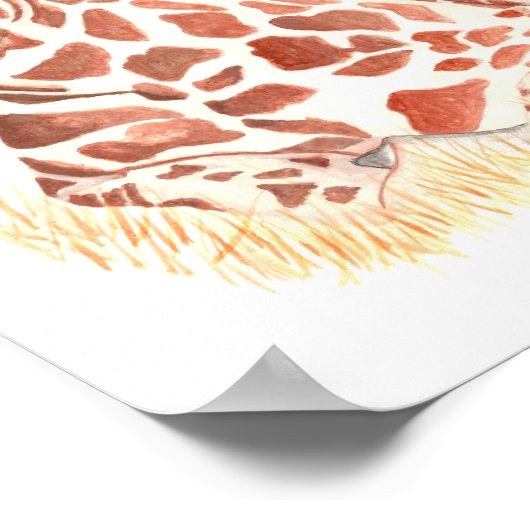 baby giraf poster (Hoek)