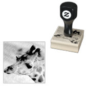 Baby giraf rubberstempel (Gestempeld)