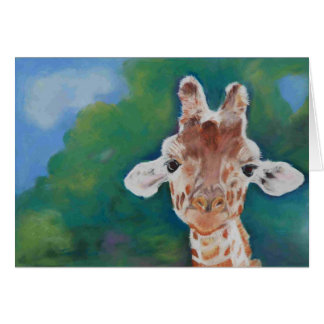 Baby giraferkaart