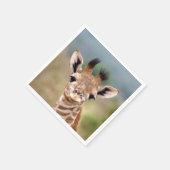 Baby giraffe afbeelding, Kenia, Afrika | cocktail Servetten (Hoek)