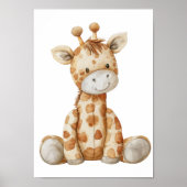 Baby Giraffe Afbeelding Poster (Voorkant)