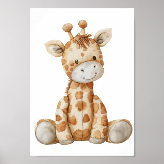 Baby Giraffe Afbeelding Poster (Voorkant)