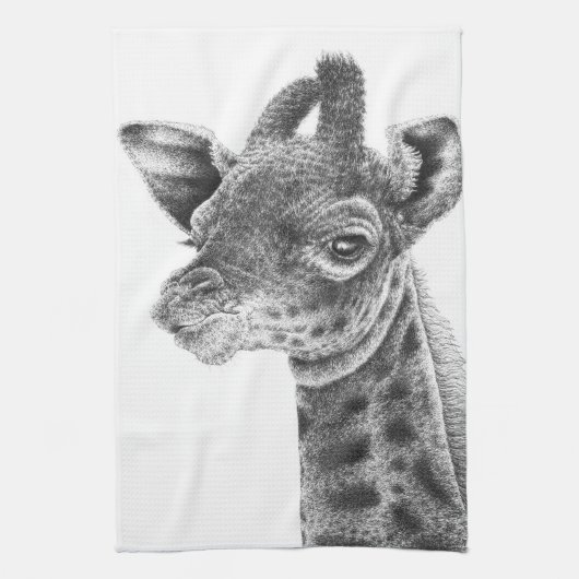 Baby Giraffe American MoJo Kitchen Towels Theedoek (Verticaal)