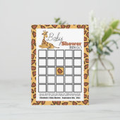 Baby Giraffe, Baby shower Bingo (Staand voorkant)