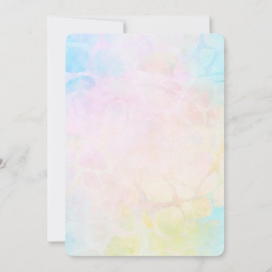 Baby Giraffe Baby shower Blue I's a Boy Kaart (Achterkant)