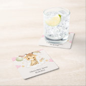 BABY GIRAFFE BABY SHOWER KARTONNEN ONDERZETTERS (Insitu)
